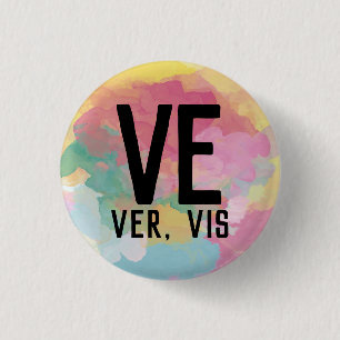 Macaron Rond 2,50 Cm Bouton Ve Vis Pronouns