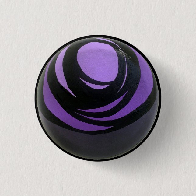 Macaron Rond 2,50 Cm Bouton violet de Chakra (Devant)