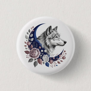 Macaron Rond 2,50 Cm Bouton Wolf & Moon