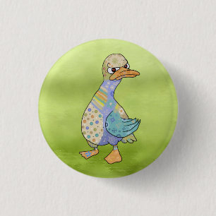 Macaron Rond 2,50 Cm bouton Wütende Ente