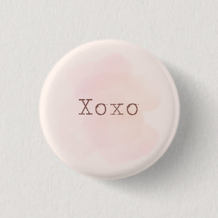 Macaron Rond 2,50 Cm bouton XOXO