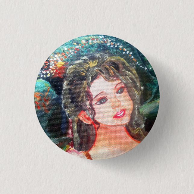 Macaron Rond 2,50 Cm Boutons Barbi (Devant)