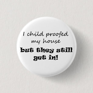 Macaron Rond 2,50 Cm Boutons d'humour de cadeaux de parenting de