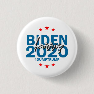 Macaron Rond 2,50 Cm Boutons du président démocrate Biden Harris