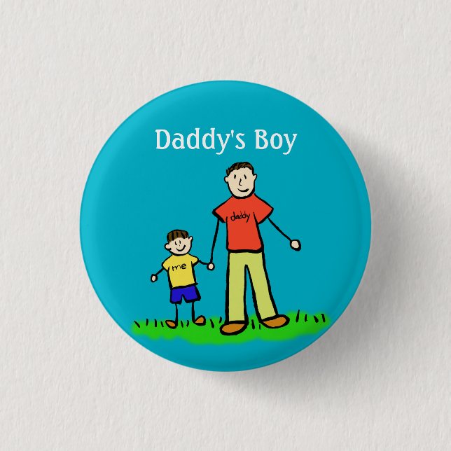 Macaron Rond 2,50 Cm Boutons personnalisées de personnage de famille de (Devant)