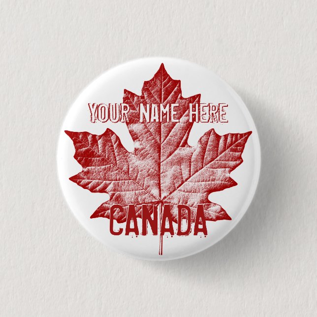 Macaron Rond 2,50 Cm Boutons souvenir du Canada personnalisés Bouton Ca (Devant)