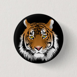 Macaron Rond 2,50 Cm Boutons Tiger Face