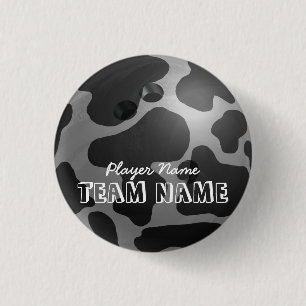 Macaron Rond 2,50 Cm Bowling Ball Cow Grey