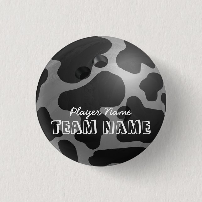 Macaron Rond 2,50 Cm Bowling Ball Cow Grey (Devant)
