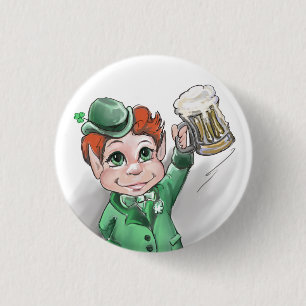 Macaron Rond 2,50 Cm Bravo irlandais ! Bouton Saint Patrick
