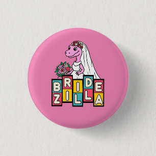 Macaron Rond 2,50 Cm Bride Zilla Rétro 