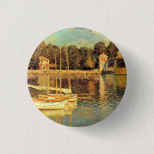 Macaron Rond 2,50 Cm Bridge at Argenteuil Claude Monet