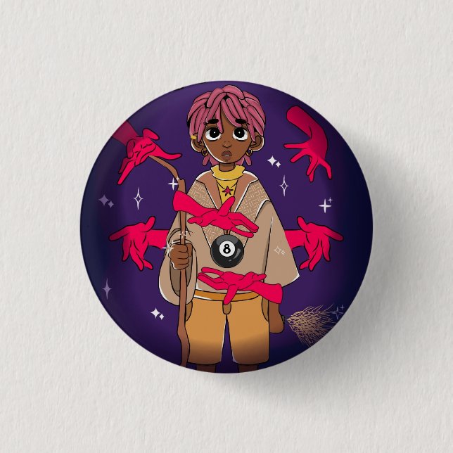Macaron Rond 2,50 Cm Broche (Devant)