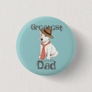 Macaron Rond 2,50 Cm Bull Terrier Papa