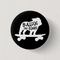 Bulldog à bord | Chien de Skateboard Silhouette