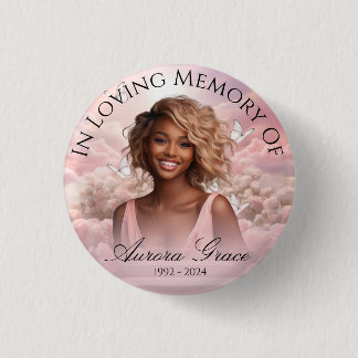 Macaron Rond 2,50 Cm Butterflies célestes Memorial 1 pouces rond bouton