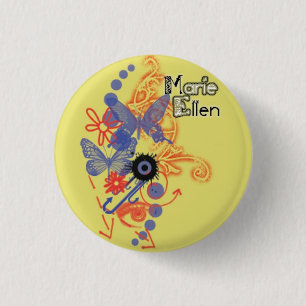 Macaron Rond 2,50 Cm butterflys