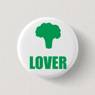 Macaron Rond 2,50 Cm Button « Broccoli Lover "