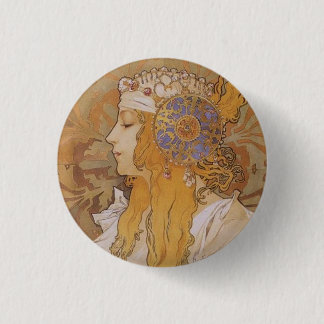 Macaron Rond 2,50 Cm Byzantine Head: Blonde