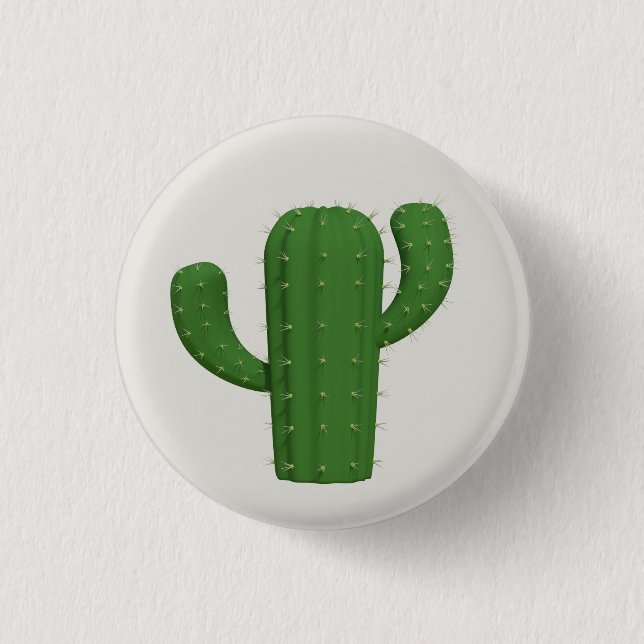 Macaron Rond 2,50 Cm Cactus (Devant)
