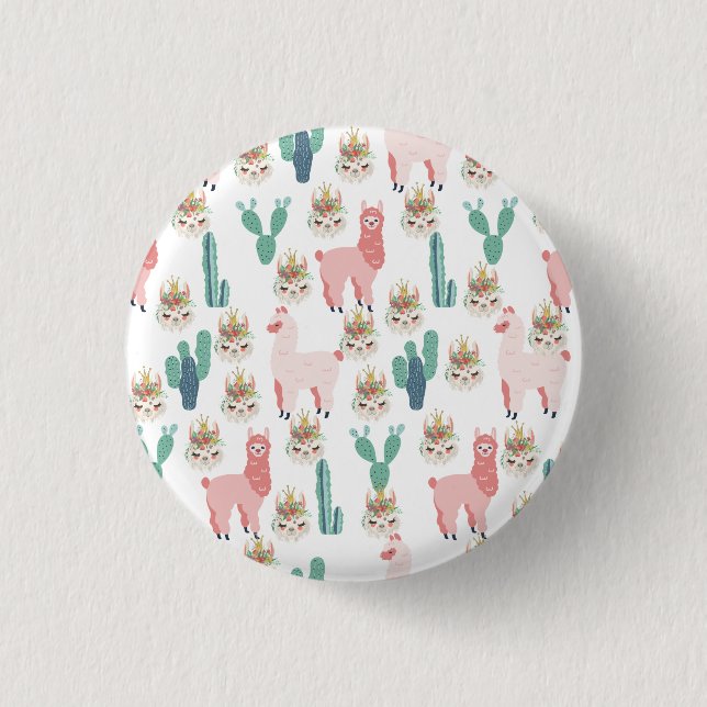 Macaron Rond 2,50 Cm Cactus vert (Devant)
