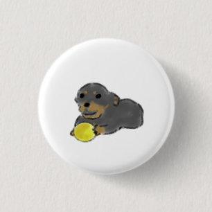 Macaron Rond 2,50 Cm Cadeau de jeu de balle pour chiot Rottweiler migno