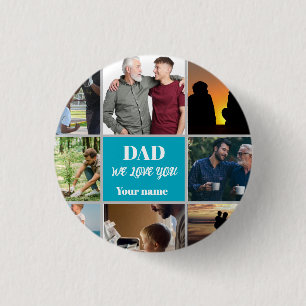 Macaron Rond 2,50 Cm Cadeau de la fête des pères pour papa Photo et n