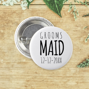 Macaron Rond 2,50 Cm Cadeau de mariage moderne pour les garçons et les 