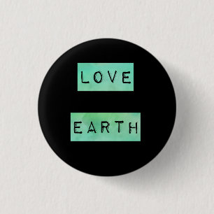 Macaron Rond 2,50 Cm Cadeau d'Eco d'écologiste de jour de la terre