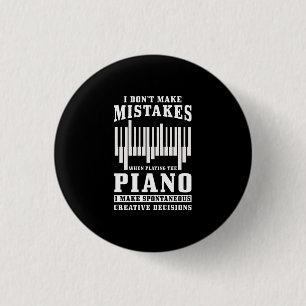Macaron Rond 2,50 Cm Cadeau Piano Pianist