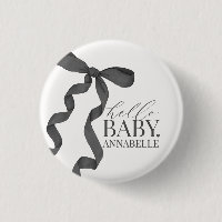 Cadeaux de Naissance Fille Bonjour Bébé Noir Arc G