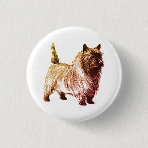 Macaron Rond 2,50 Cm Cairn Terrier