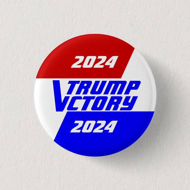 Macaron Rond 2,50 Cm Campagne 2024 victoire du président Donald Trump (Devant)