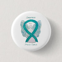 Cancer de l'ovaire Sensibilisation Turquoise Ruban