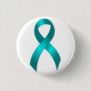 Macaron Rond 2,50 Cm Cancer du col de l'utérus ovarien du Cancer   -
