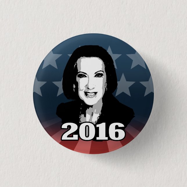 MACARON ROND 2,50 CM CANDIDATE 2016 DE CARLY FIORINA (Devant)