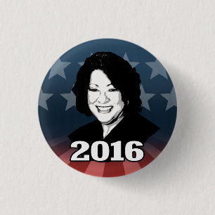Macaron Rond 2,50 Cm Candidate 2016 de SONIA SOTOMAYOR