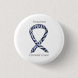 Macaron Rond 2,50 Cm Carcinoïde Cancer Sensibilisation Ruban Personnali