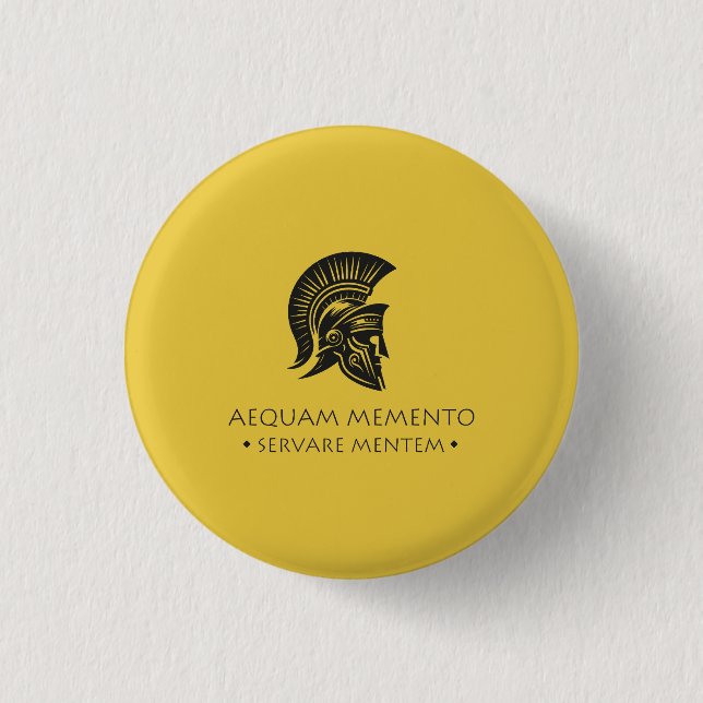 Macaron Rond 2,50 Cm Carnet spiral Aequam memento servare mentem (Devant)