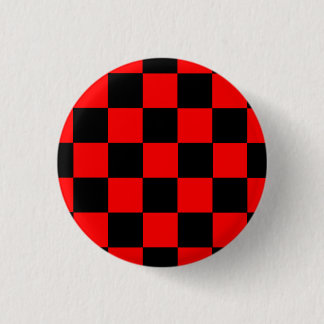Macaron Rond 2,50 Cm Carton de Button noir/rouge