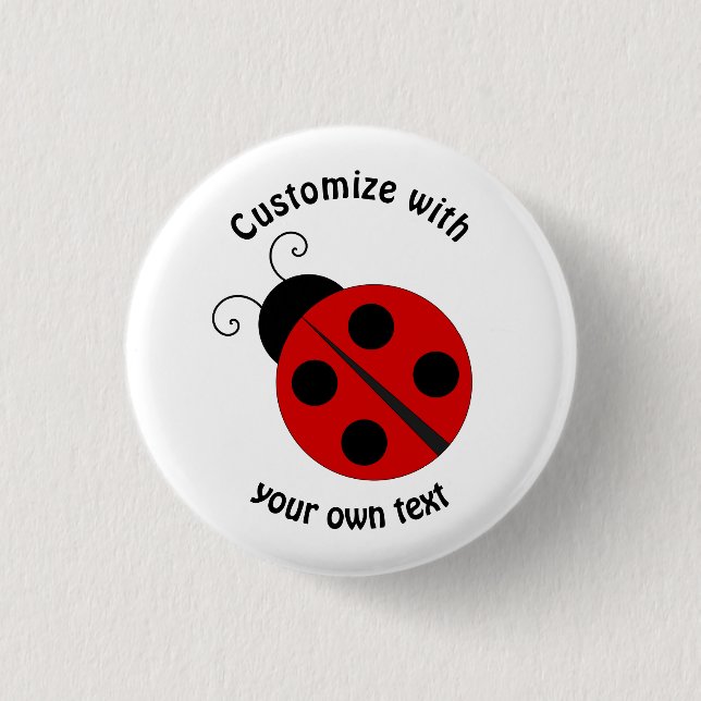 Macaron Rond 2,50 Cm Carton personnalisé Ladybug (Devant)