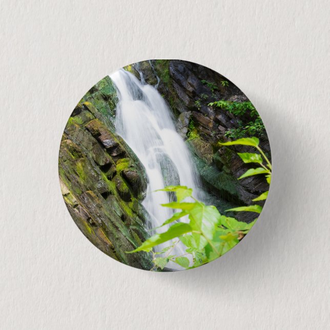 Macaron Rond 2,50 Cm cascade du canyon Hell's Gate (Devant)