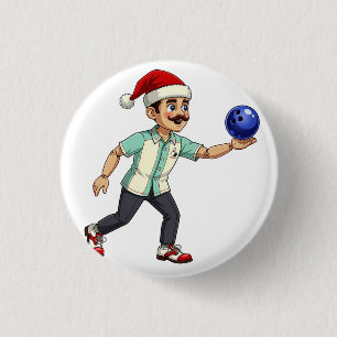 Macaron Rond 2,50 Cm Casse-Noisette Bowling Noël Sports Fêtes Xmas