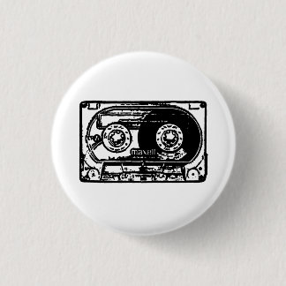 Macaron Rond 2,50 Cm Cassette vintage