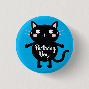 Macaron Rond 2,50 Cm Cat Cute Kitty Colorée 1er Anniversaire Thème de f