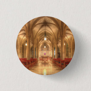 Macaron Rond 2,50 Cm Cathédrale nationale de Washington Bethlehem Chape