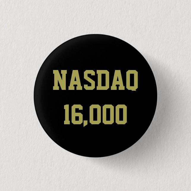 Macaron Rond 2,50 Cm Célébration du marché Stock NASDAQ 16000 (Devant)