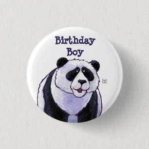 Macaron Rond 2,50 Cm Centre de partie d'ours panda