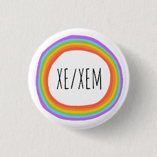 Macaron Rond 2,50 Cm Cercle arc-en-ciel coloré XE/XEM