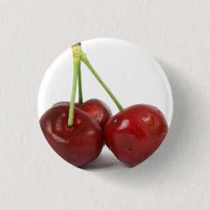 Macaron Rond 2,50 Cm Cerises - bouton